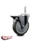 Service Caster 5 Inch Gray Polyurethane Wheel Swivel 58 Inch Threaded Stem Caster with Brake SCC SCC-TS20S514-PPUB-PLB-58212 - alternate 3